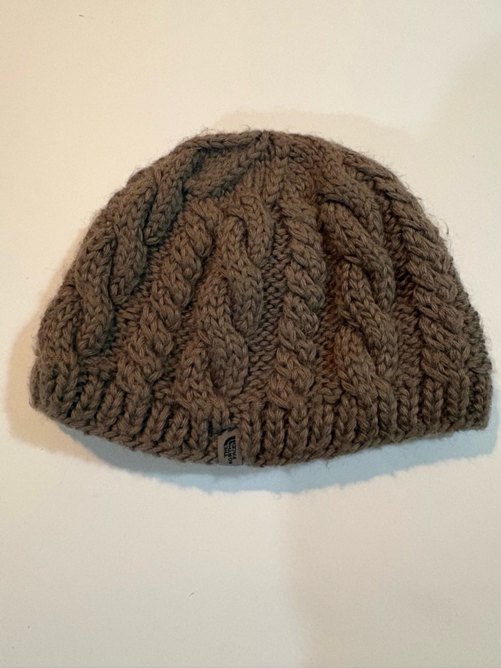The North Face Brown Cable Knit Beanie